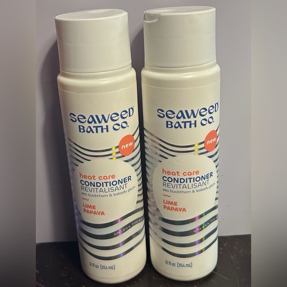 Seaweed Bath Co. Heat Care Conditioner Lime Papaya Scent 12 oz - 2 BOTTLES